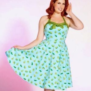 Pinup Girl Clothing Golightly avocado dress